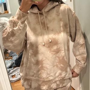 TNA Cozy Boyfriend Hoodie Tie Dye